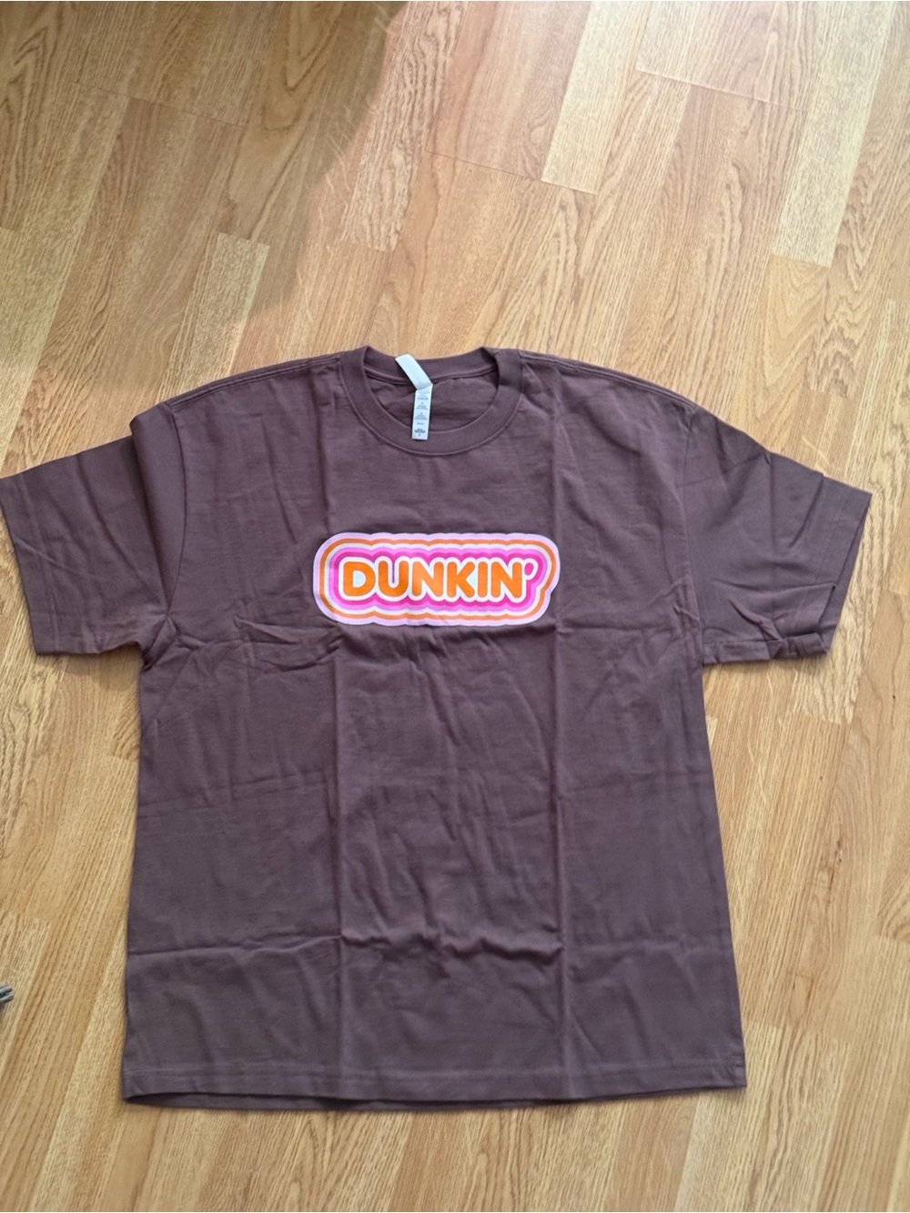 Wilfred Brown Crewneck Tee with Subtle Mauve Tone